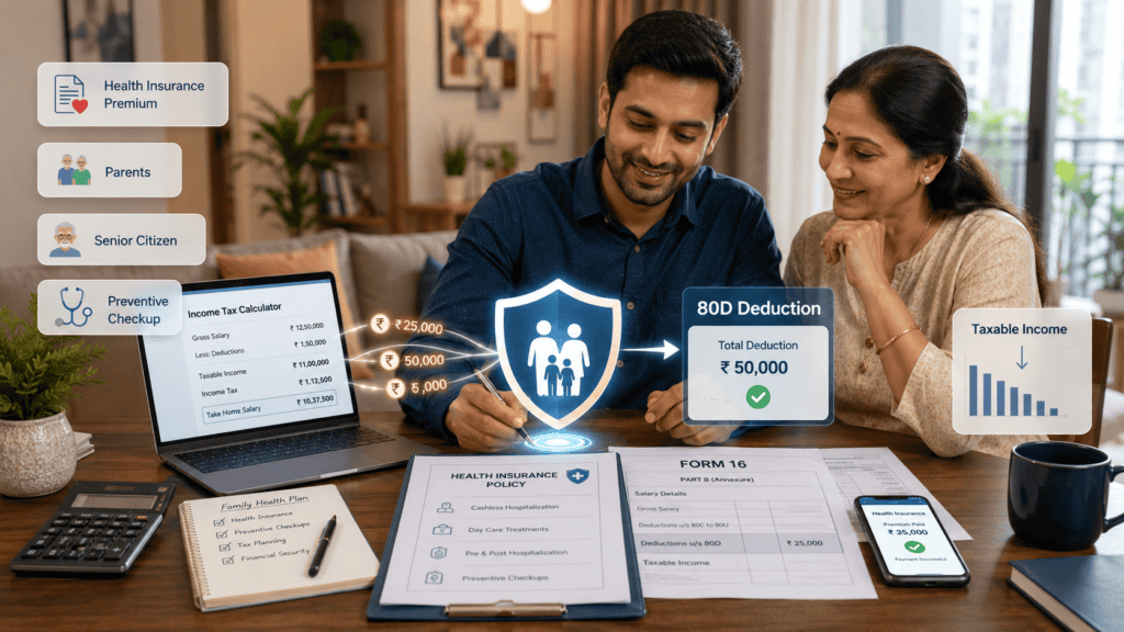 80d deduction health insurance tax benefit indian family