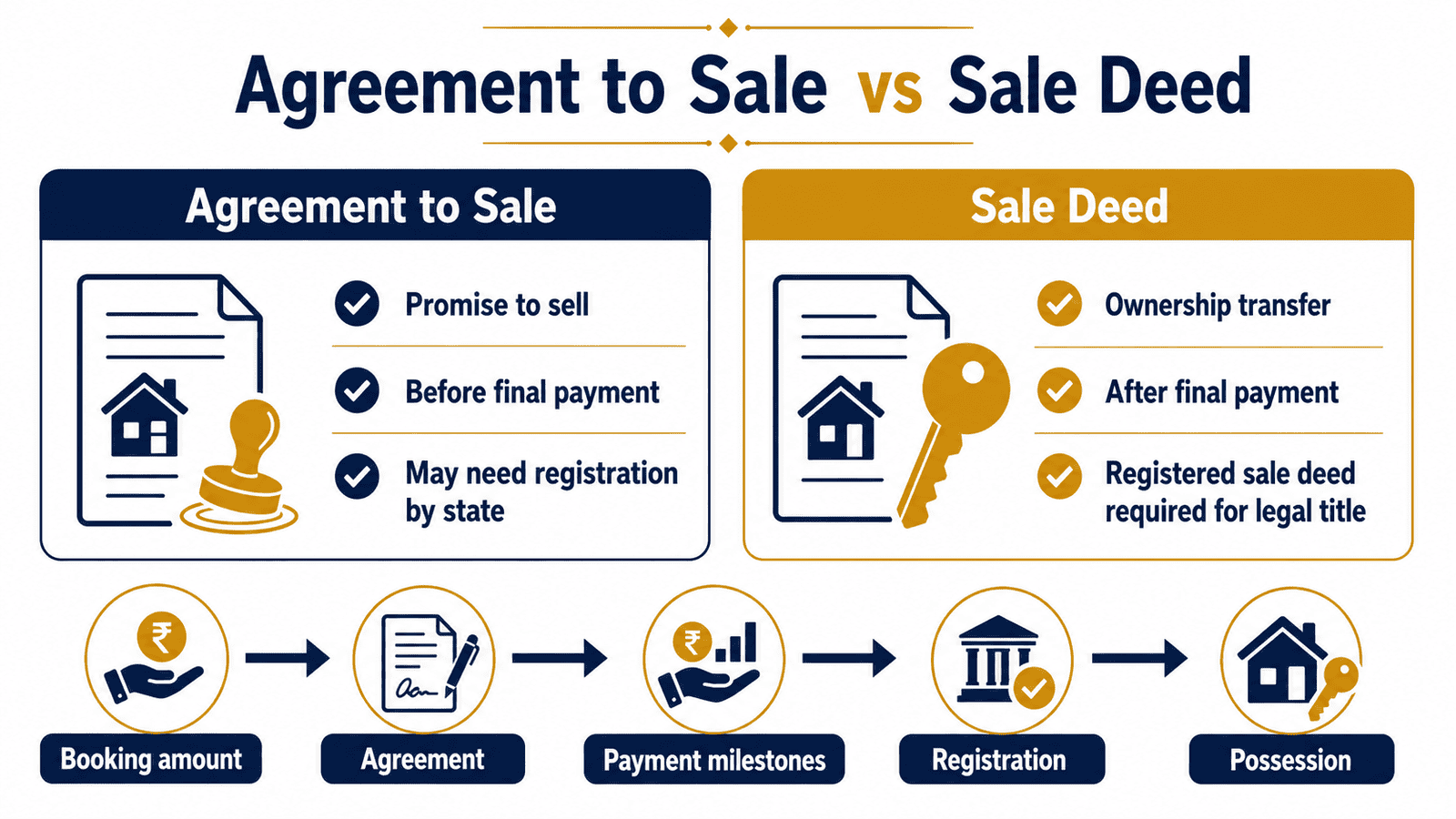 agreement to sale vs sale deed comparison infographicwebp