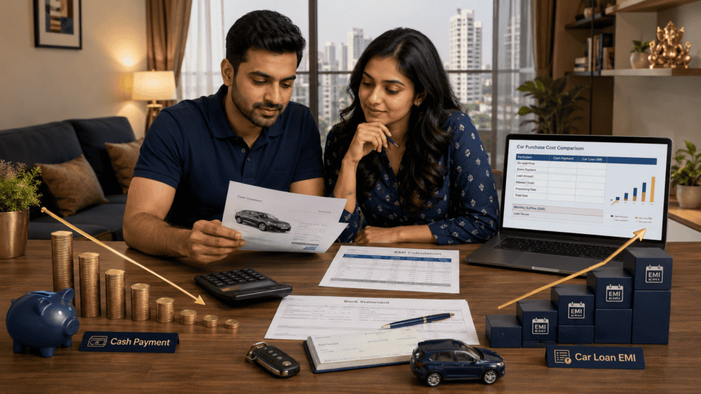 car loan vs buying with cash true cost india featured image