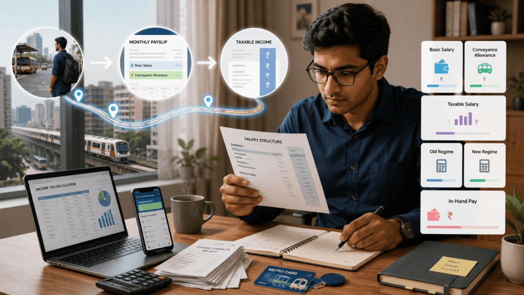 conveyance allowance meaning salary component taxability indiawebp