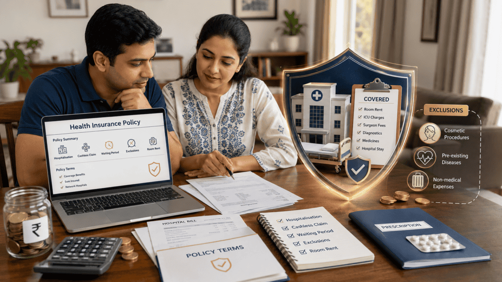 health insurance meaning coverage exclusions indian familywebp