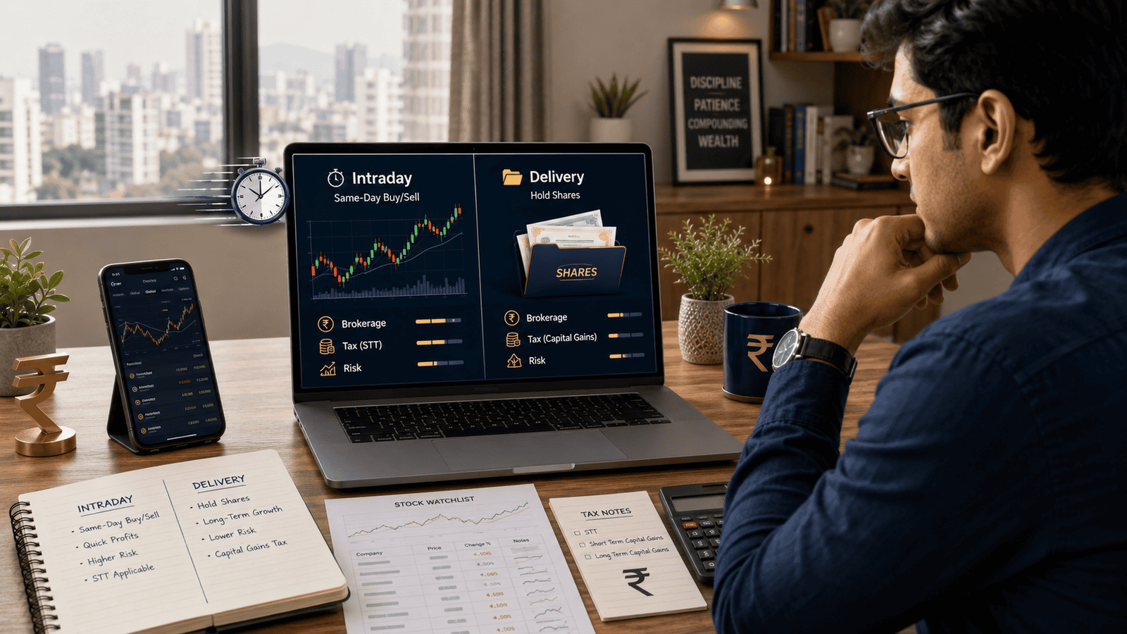 Intraday vs Delivery Trading: Difference, Tax and Risk