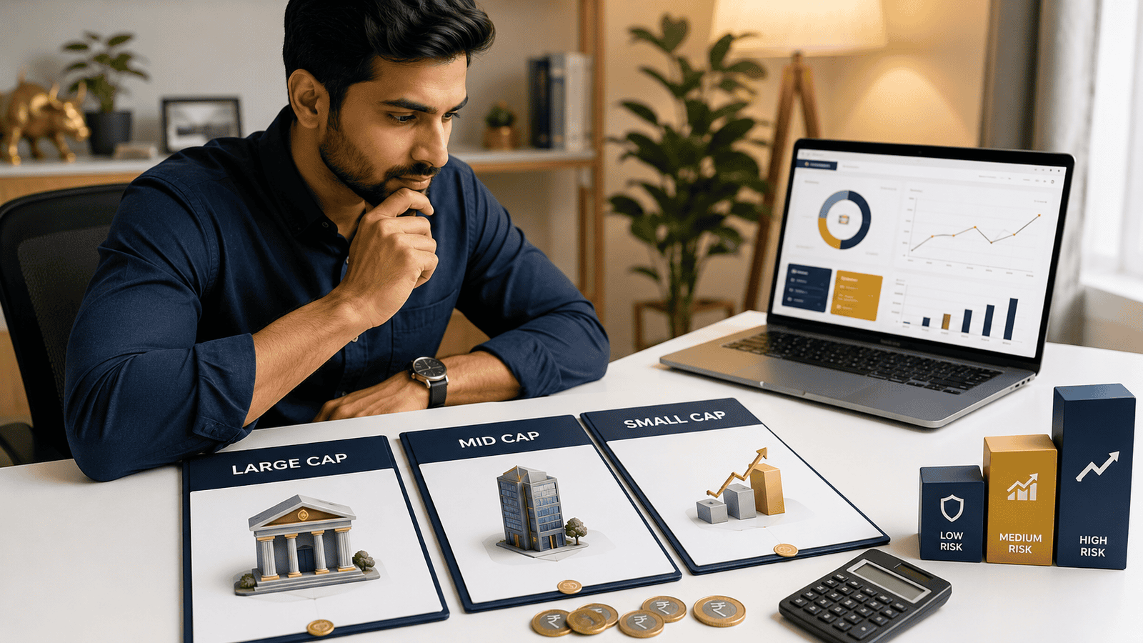 Large Cap vs Mid Cap vs Small Cap Funds: Difference and Risk Level