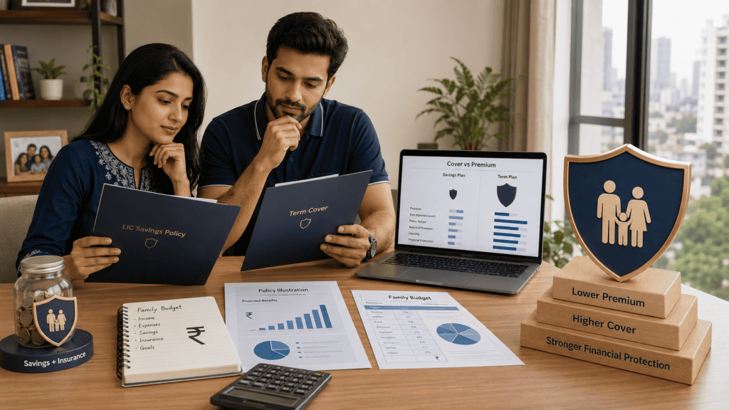lic jeevan anand vs term insurance comparison indian familywebp
