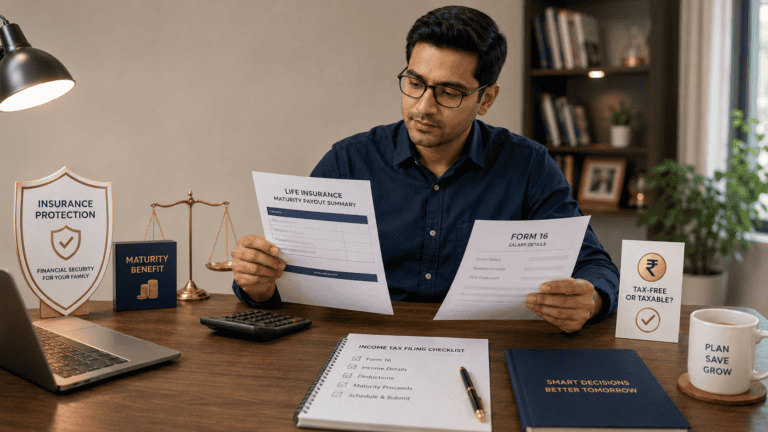 life insurance maturity proceeds tax rules salaried people