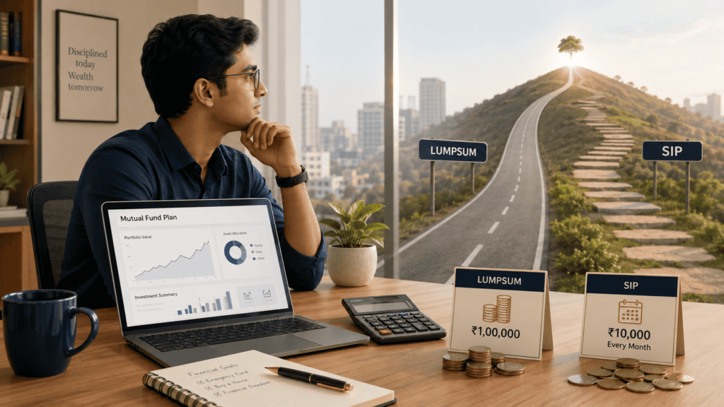 lumpsum vs sip mutual fund investing india
