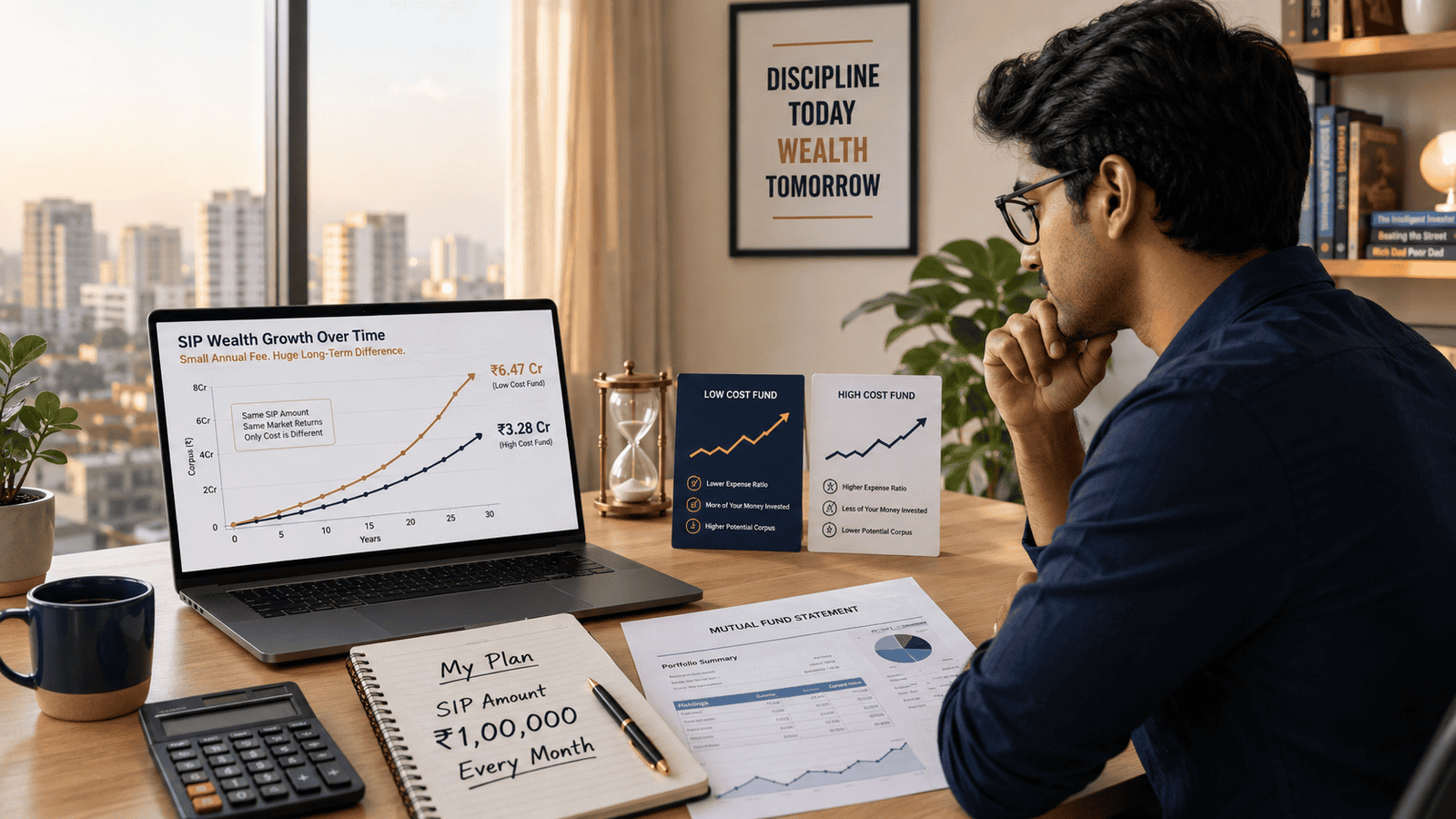 Mutual Fund Expense Ratio Impact: ₹1 Lakh SIP Case Study