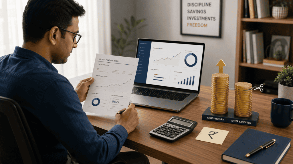 mutual fund expense ratio return impact india