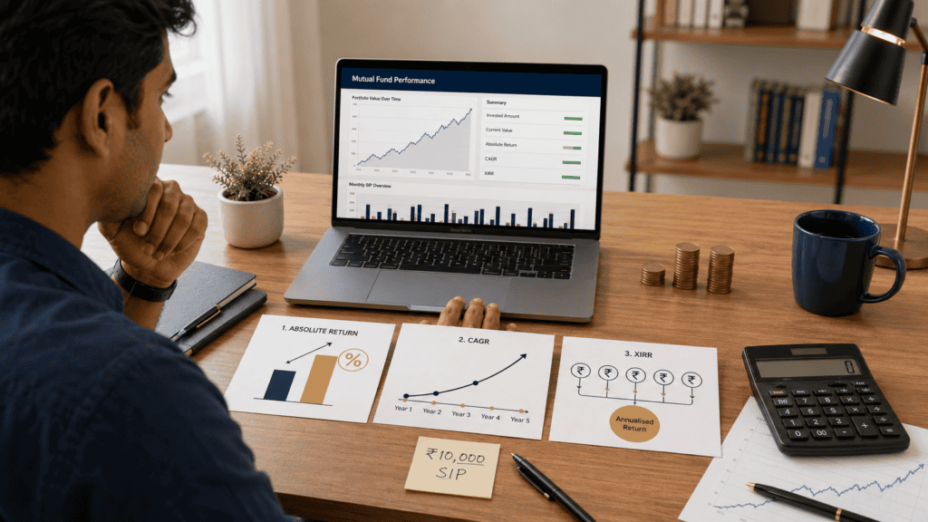 mutual fund returns cagr absolute xirr explained