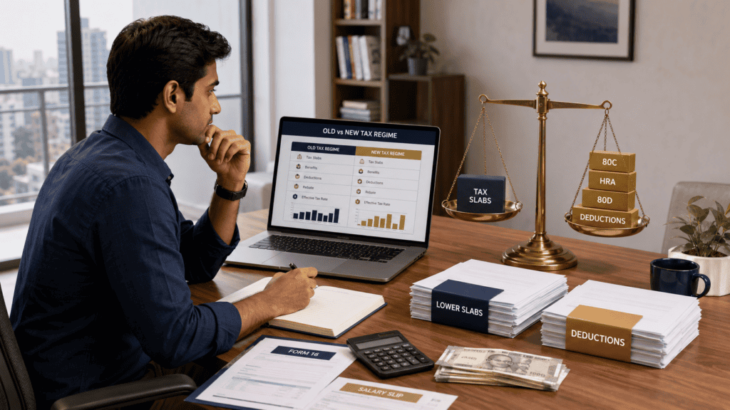 new tax regime vs old tax regime salaried employeeswebp