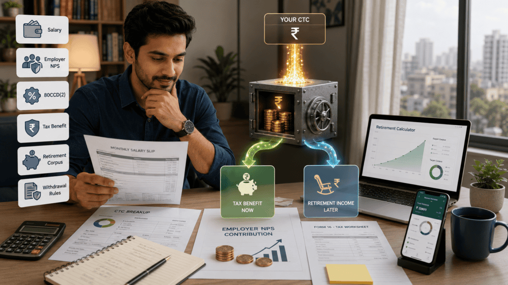 nps in salary employer contribution tax benefit withdrawal rules indiawebp