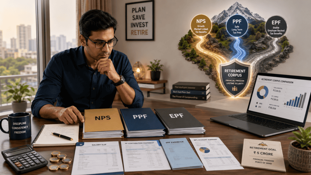 nps vs ppf vs epf retirement corpus comparison india