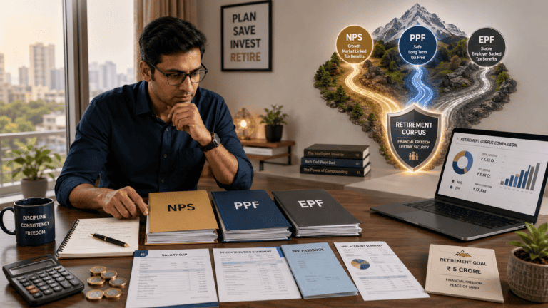 nps vs ppf vs epf retirement corpus comparison india