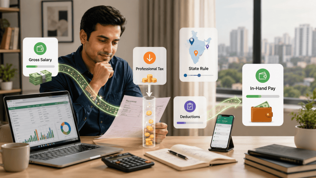 professional tax salary deduction india payslip featured image