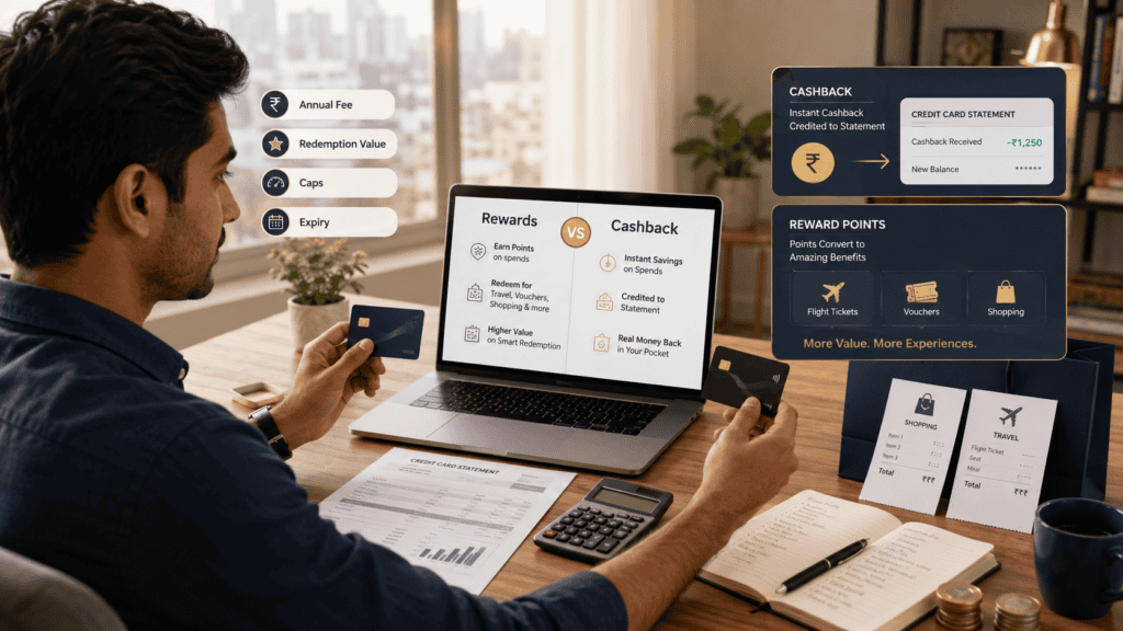 reward points vs cashback credit cards indiawebp