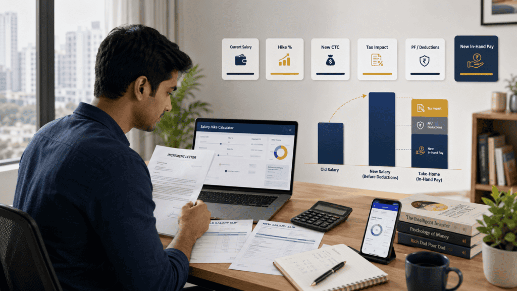 salary increment calculator in hand salary impact indiawebp