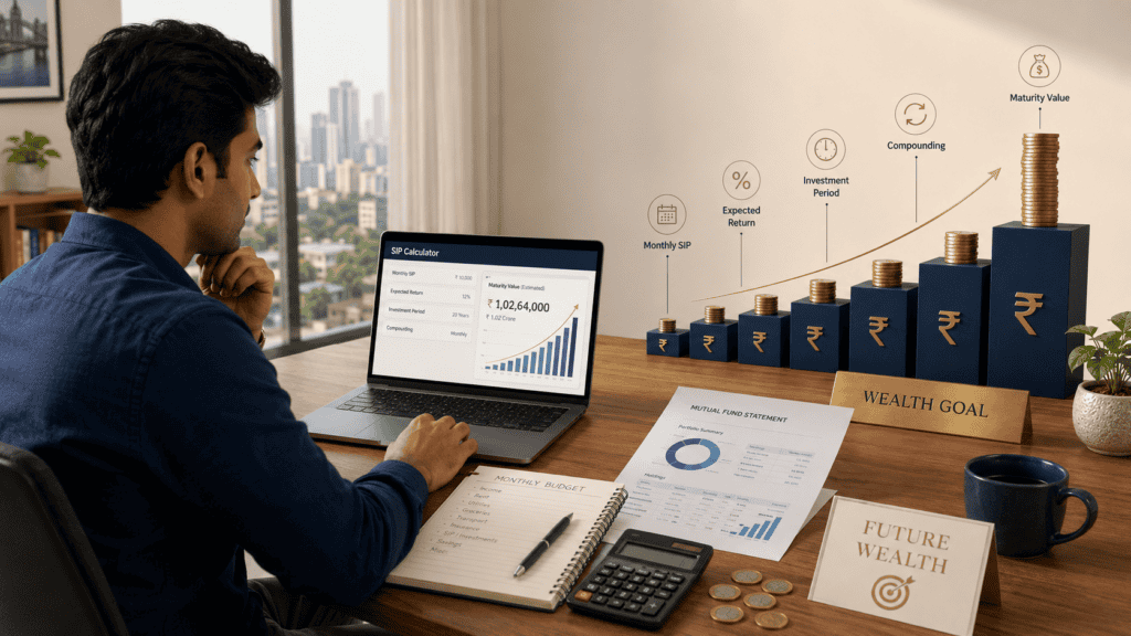 sip calculator india monthly investment wealth estimation featured image