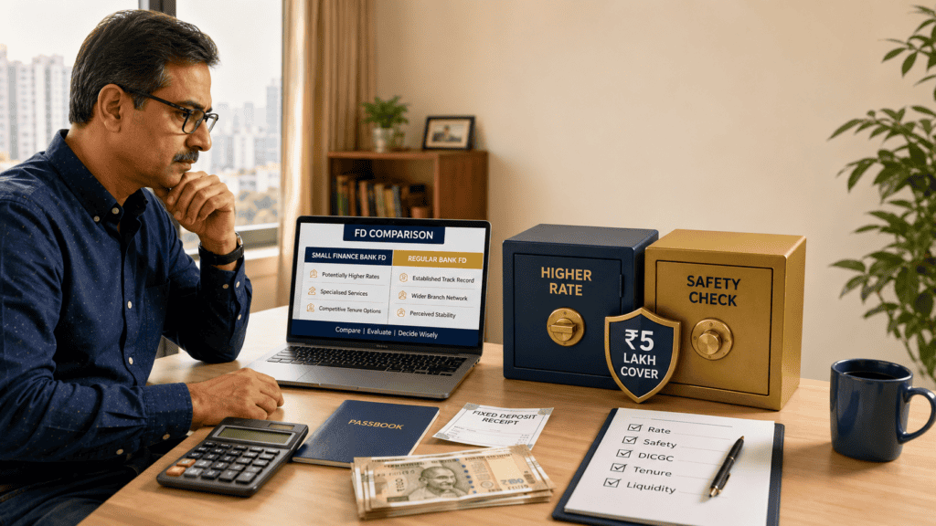 small finance bank fd safety higher rate comparisonwebp