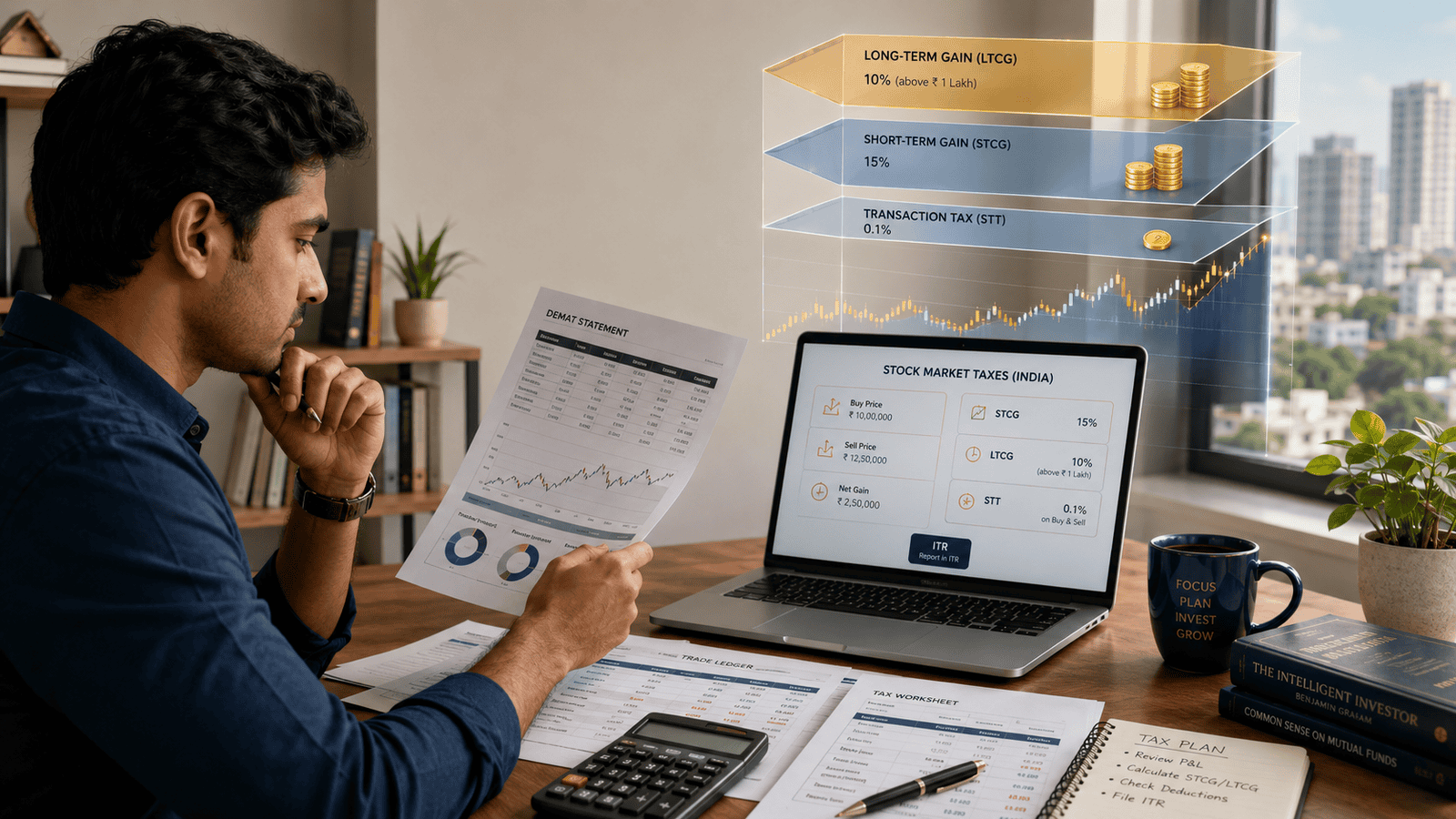 Stock Market Tax in India: STCG, LTCG and STT Explained