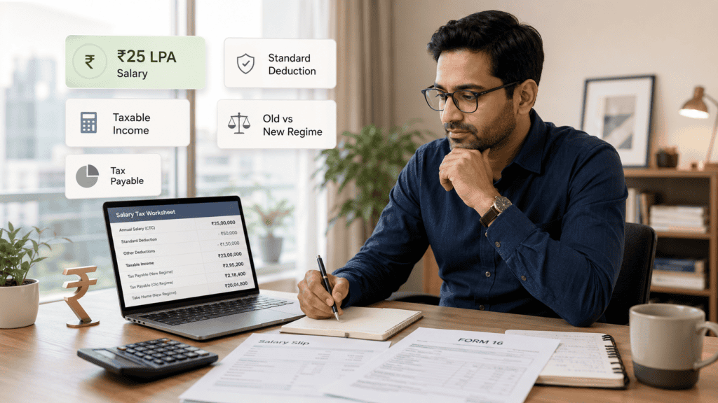 tax on 25 lpa salary india featured image
