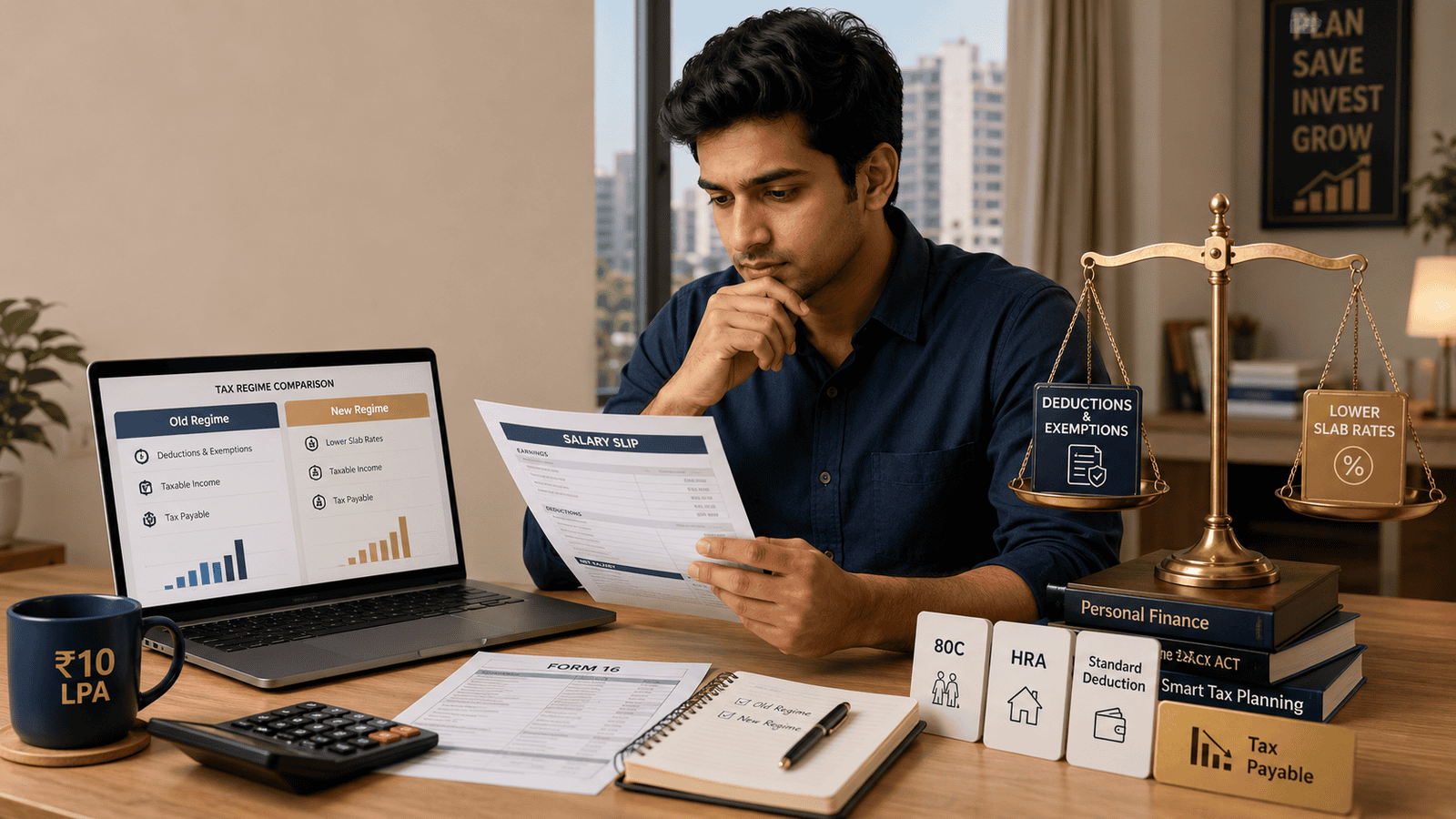 Tax Saving for ₹10 LPA Salary: Old vs New Regime Comparison