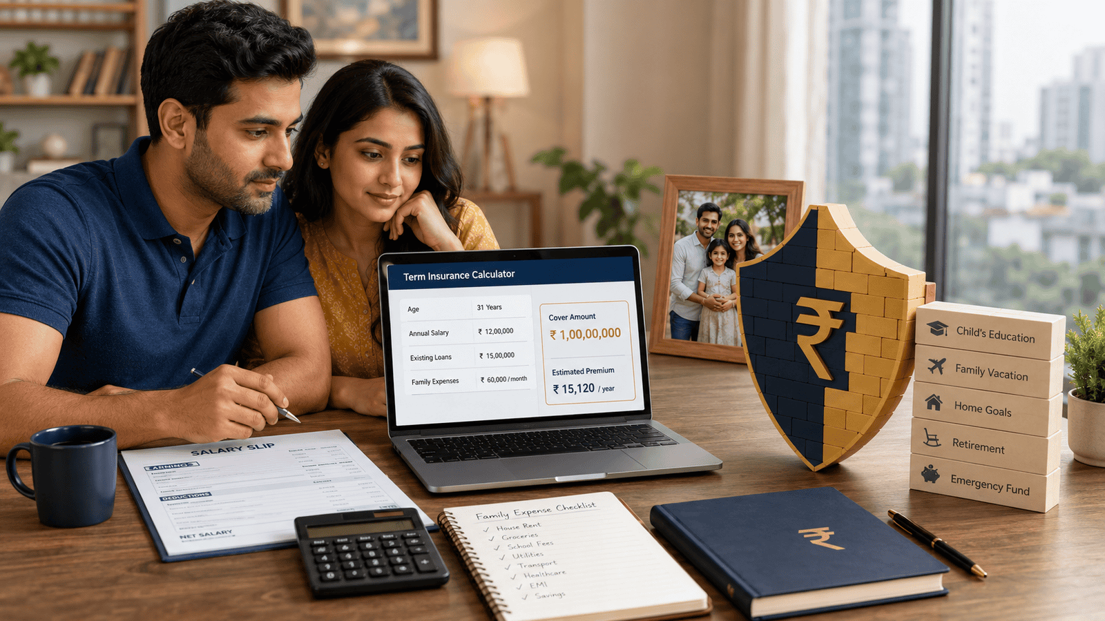 Term Insurance Calculator India: Premium Based on Age, Salary and Cover