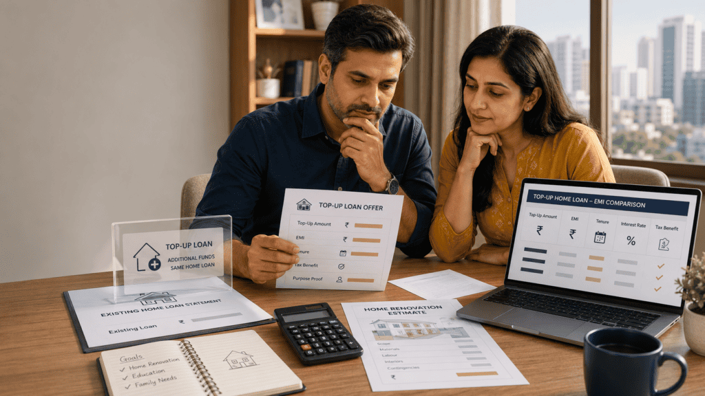 top up home loan meaning tax benefit emi comparison india