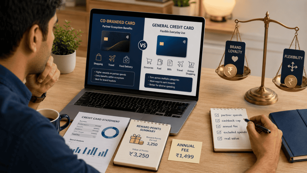 co branded vs general credit cards real value india