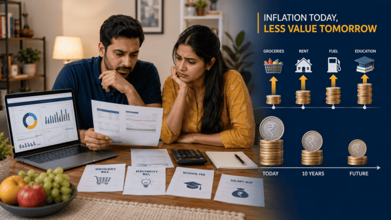 inflation meaning money value rising costs india